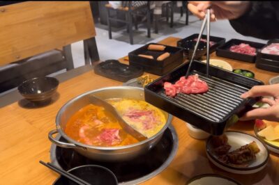 A Two-Flavor Hotpot Adventure: Kimchi and Spicy Thai Broth in Harmony